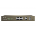 Tenda TEF1210P-8-150W Switch 8 Porte 10 100+2p Gigabit+2Sfp Web Smart Poe 123W