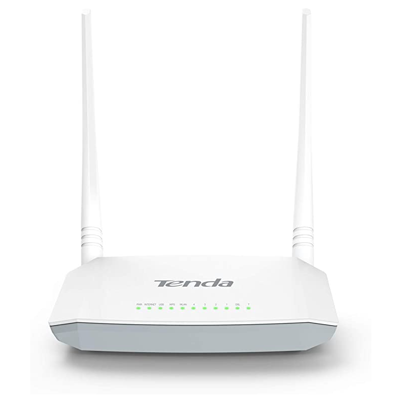 TENDA V300 VDSL2 Modem Router Wireless N 300Mbps 4 porte LAN di