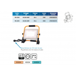 Proiettore Led da Cantiere Crystal-Z 50W LF0ZE050