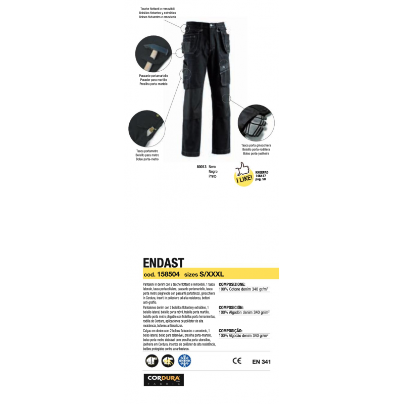 jeans lavoro diadora