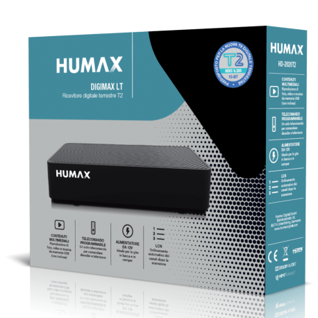 Ricevitore digitale terrestre T2 Humax DIGIMAX LT-HD 2020T2