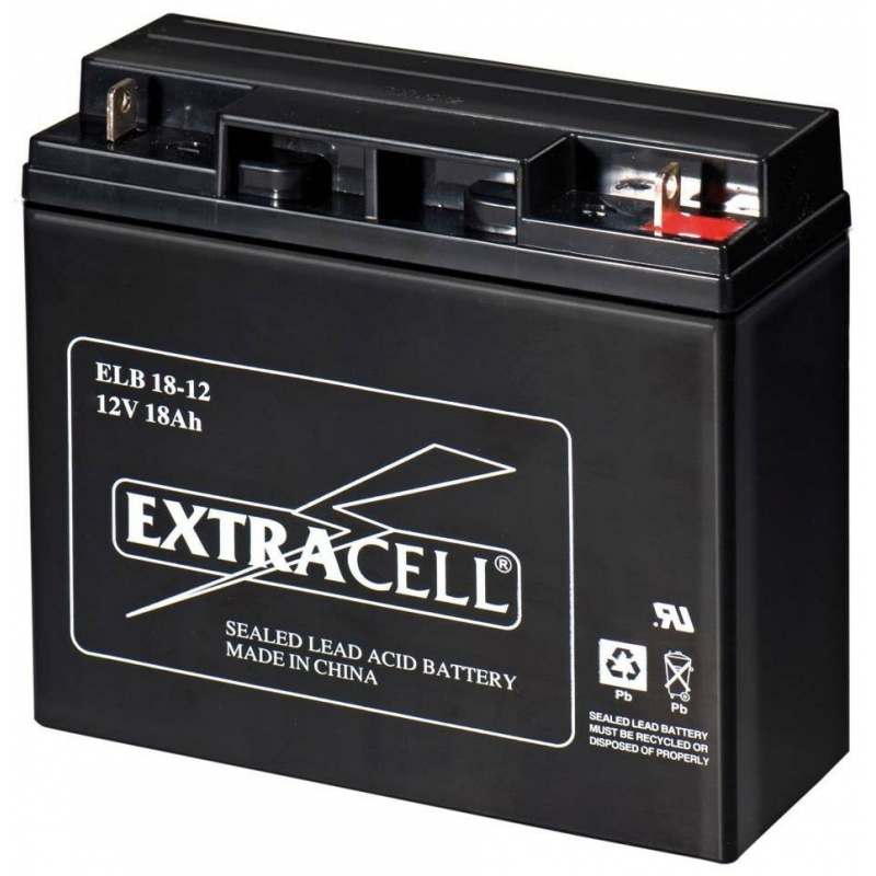 Batteria al Piombo 12V 18 Ah Ricaricabile -EXTRACELL - System Shop