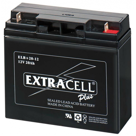 Batteria al Piombo 12V 20 Ah Ricaricabile -EXTRACELL