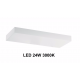 LINEALIGHT REGOLO APPLIQUE LED 24W 3000K 24CM LUCE BIANCA C. ALLUM BIANCO MONOEMISSIONE