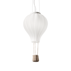 Ideal Lux mod. Dream big sp1 Lampada A Sospensione mongolfiera E27 IP20 BIANCO