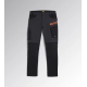 Diadora Utility PANT HYBRID PERFORMANCE Pantalone performance multimateriale elasticizzato 179838 C8817 NERO/NERO FANTASMA