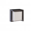 Proiettore led da esterno quadrato 15W IP65 Nero switch Beneito Faure 4961