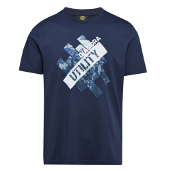 Diadora Utility T-SHIRT GRAPHIC ORGANIC BLU 176914 C8758