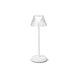 Lampada da tavolo a batteria ricaricabile Lolita tl Bianco 286723 Ideal Lux