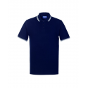 Polo da lavoro top Lancelot Rossini HH145 blu/bianco 100% cotone