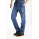 Pantaloni da lavoro stile carpenter stretch Fibreflex CUTTER3 blu