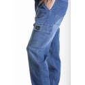 Pantaloni da lavoro stile carpenter stretch Fibreflex CUTTER3 blu