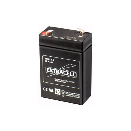Batteria al Piombo 6V 3.2 Ah Ricaricabile - Extracell